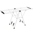 thumbnail image 1 of Costway Foldable Metal Laundry Drying Rack with Height Adjustable Wings, 20 Drying Rails White, 1 of 10