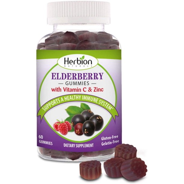Herbion Elderberry Gummies with Vitamin C & Zinc Healthy Immune