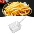 thumbnail image 1 of Stainless Steel Deep Fryer Basket, Multifunctional High Temperature Resistant Frying Basket for Frying Chips Chicken Fish Fries, 1 of 7