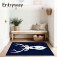 thumbnail image 3 of ODIKA 3'x5' Machine Washable Non-Slip Area Rug, Reindeer Embroidery Hook Throw Cushion Assembly Kit High Traffic Rug with Pad, Blue, 626736, 3 of 8