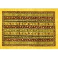 thumbnail image 1 of Ahgly Company Indoor Rectangle Abstract Yellow Modern Area Rugs, 7' x 10', 1 of 4