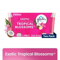 Glade Candle, Infused with Essential Oils, Exotic Tropical Blossoms, 2 Count