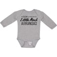 thumbnail image 3 of Inktastic From Little Rock Arkansas in Black Distressed Text Boys or Girls Long Sleeve Baby Bodysuit, 3 of 5