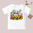 thumbnail image 5 of Little Back School Boys Graphic Tops Short Sleeve Tees Kids Soft Casual Shirt Trendy Printed Shirt Clothing Pink Size 6-7T, 5 of 5