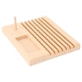 thumbnail image 4 of Estante para reglas de madera de haya, soporte para reglas de acolchado, organizador de reglas para bricolaje, soporte para reglas de costura, solución innovadora, 4 of 12