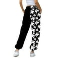 thumbnail image 5 of Wide Leg Sweatpants Women Halloween Ghost Pumpkin Printed High Elastic Waisted Drawstring Jogger Trousers with Pockets Comfy Y2K Streetwear, 5 of 5