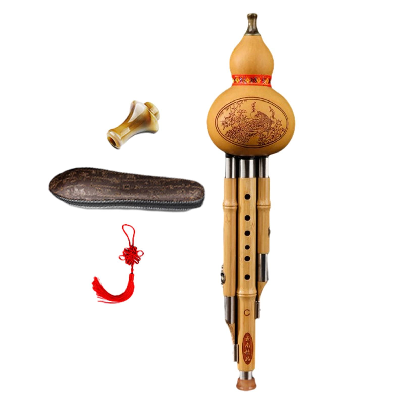Hulusi Flute Instrument Chinese Musical Instrument for Performance Practice c key