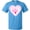 Pacific Blue, variant on Inktastic Gigi Pink Valentine Hearts T-Shirt