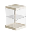 thumbnail image 5 of opvise Transparent Cosmetic Storage Box Breathable Moisture-Proof U-shaped Rotatable Organizer Multi-layer Beauty Egg Storage Shelf Four Layer White, 5 of 8