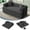 Dark Gray Coarser Corduroy, variant on Daluvenix 4-in-1 Folding Convertible Sofa Bed 81 Inch Oversized Corduroy Upholstered Boneless Couch Loveseat Sleeper with Pull Out Bed Dark Gray