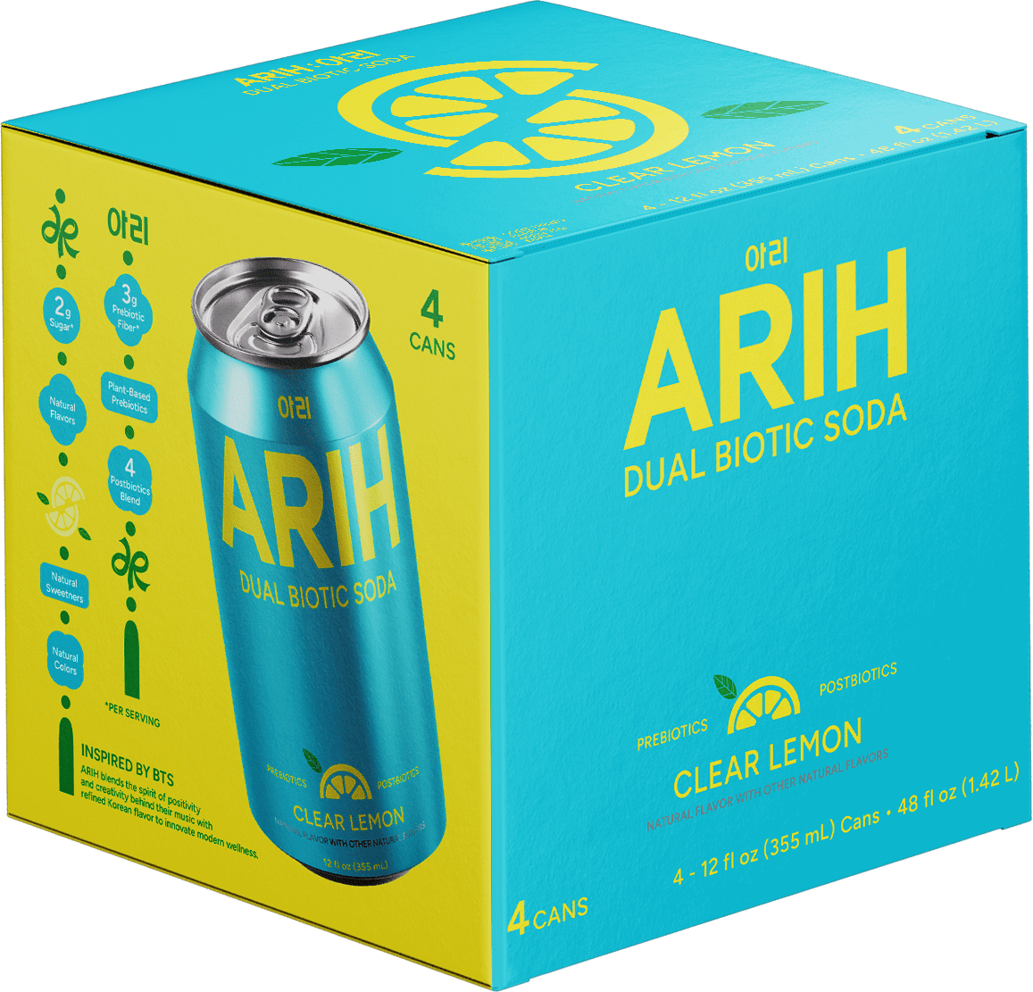 ARIH BTS' Choice Dual Biotic Soda Bundle, Multiple Flavors, 16 cans