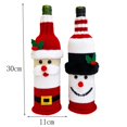 thumbnail image 2 of BUYISI 1pc Santa Claus Wine Bottle Cover Woven Wine Bottle Bag Dinner Table Decoration Santa Claus, 2 of 8