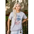 thumbnail image 4 of Freedom Fight Tactical American Flag Men's Graphic T Shirt Tees Brisco Brands S, 4 of 6