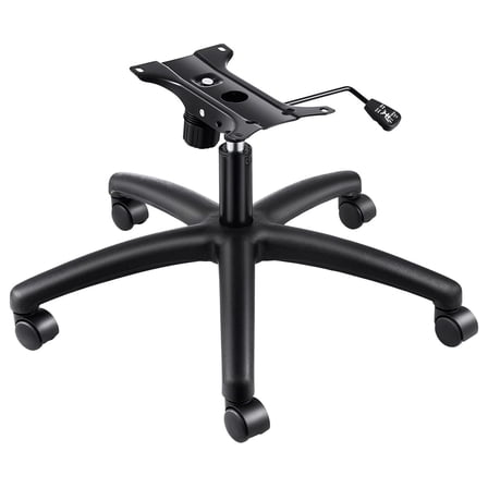 320 Pounds Replacement Office Chair Base 28 Inch Swivel Chair Base with Casters Heavy Duty Black