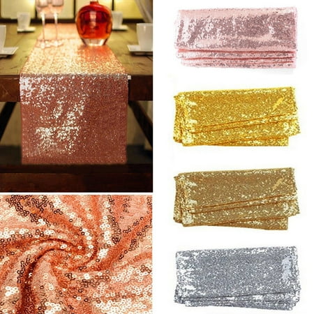 Dessert For Christmas Dinner 20 Pcs Sequin Table Runner, 12