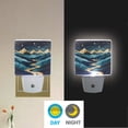 thumbnail image 2 of Yayeee LED Night Light for The Home Plug in With Light Sensors 2 Pack, Dark Mountains, 2 of 6