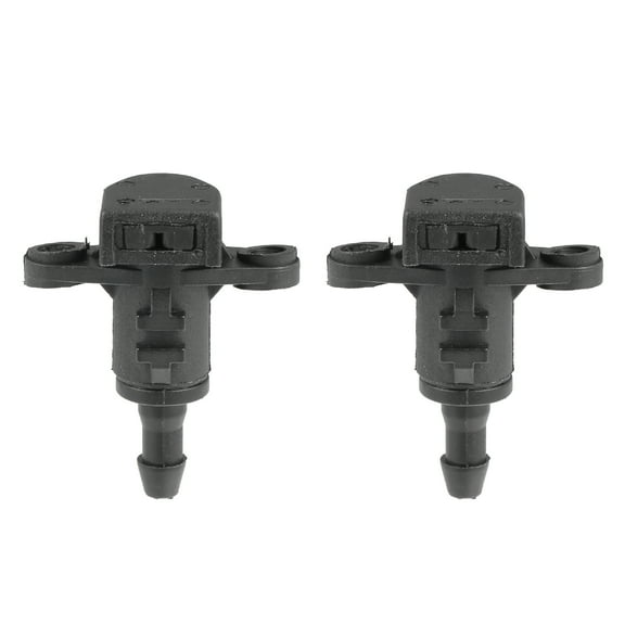 Unique Bargains 2 Pcs Windshield Wiper Washer Nozzle Spray Jet Fit for Kia Forte 2014-2018 No.986303X000 Black
