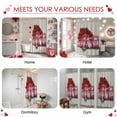 thumbnail image 6 of Valentine's Day Shower Curtain Pink Bow Tie Truck Rose Bathroom Curtains with Hooks, Waterproof Fabric Love Heart Stripe Bath Shower Curtains Set for Bathroom Bathtubs Valentines Decor 72x72 Inch, 6 of 9