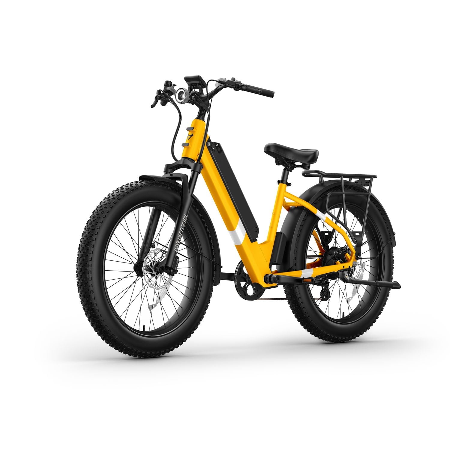 NIU BQi Fat Tire 300 Electric Bike - Yellow