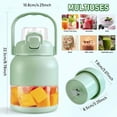 thumbnail image 2 of Licuadora Portátil de Gran Capacidad, Exprimidor Inalámbrico, Vaso Pequeño | Asa Integrada | Pajitas y Funda de Viaje | Apta para Lavavajillas | Capacidad de 500 Ml | Mezcla En 40 Segundos | 10 Cuchi, 2 of 6