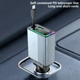 thumbnail image 1 of Binmer Car Charger Super Fast Charging Breathing Ambiance Light One To Three Cigarillo Lighter Conversion Expandable Flash Charging, 1 of 8