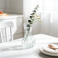 thumbnail image 5 of Tepsmf Clear Glass Vase Small Decorative Flower Vase For Home Decor Table Centerpiece Living Room Bedroom Office Floral Arrangement Buds Vase, 5 of 6