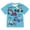 T2 Sky Blue, variant on Boys USA Soccer Letter Print Graphic Tshirts Short Sleeve Round Neck Football Summer Casual Activewear Tees