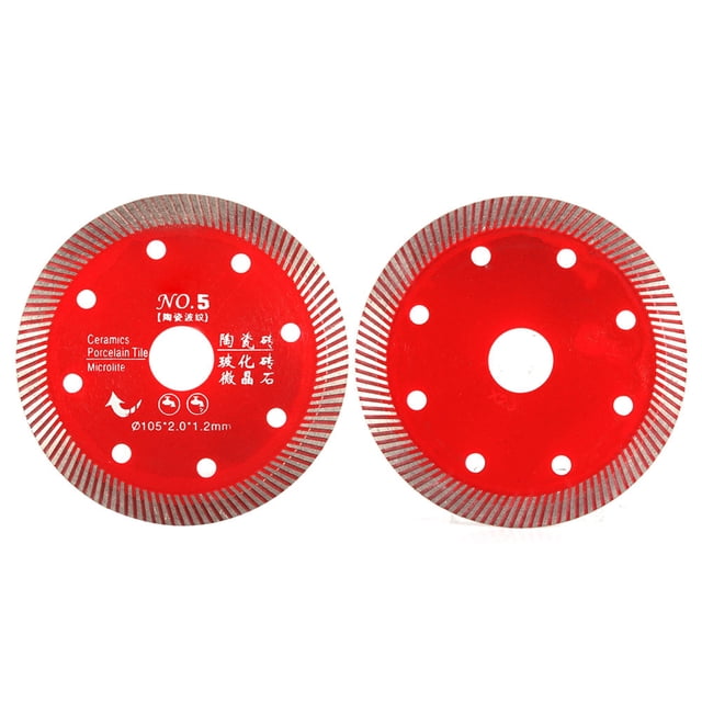 Hoja turbo de diamante, hoja de sierra de diamante roja Rueda de corte de diamante Rueda de corte de diamante diseñada a medida