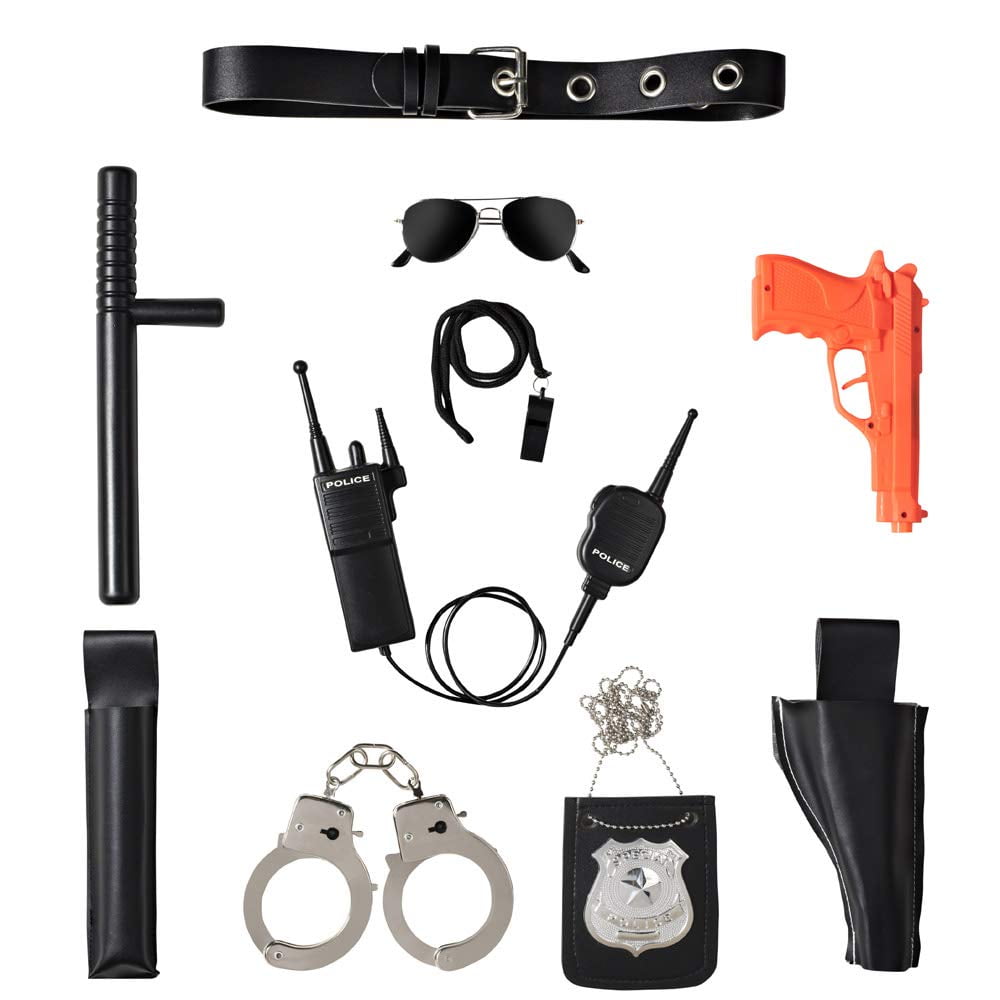 Dress Up Ultimate All-in-One Police Officer Role Play Set for Kids TOY GUN DELUX 