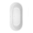 thumbnail image 5 of Juliette 67 Inch Freestanding Bathtub in White with Shiny White Trim and Floor Mounted Faucet in Matte Black, 5 of 7