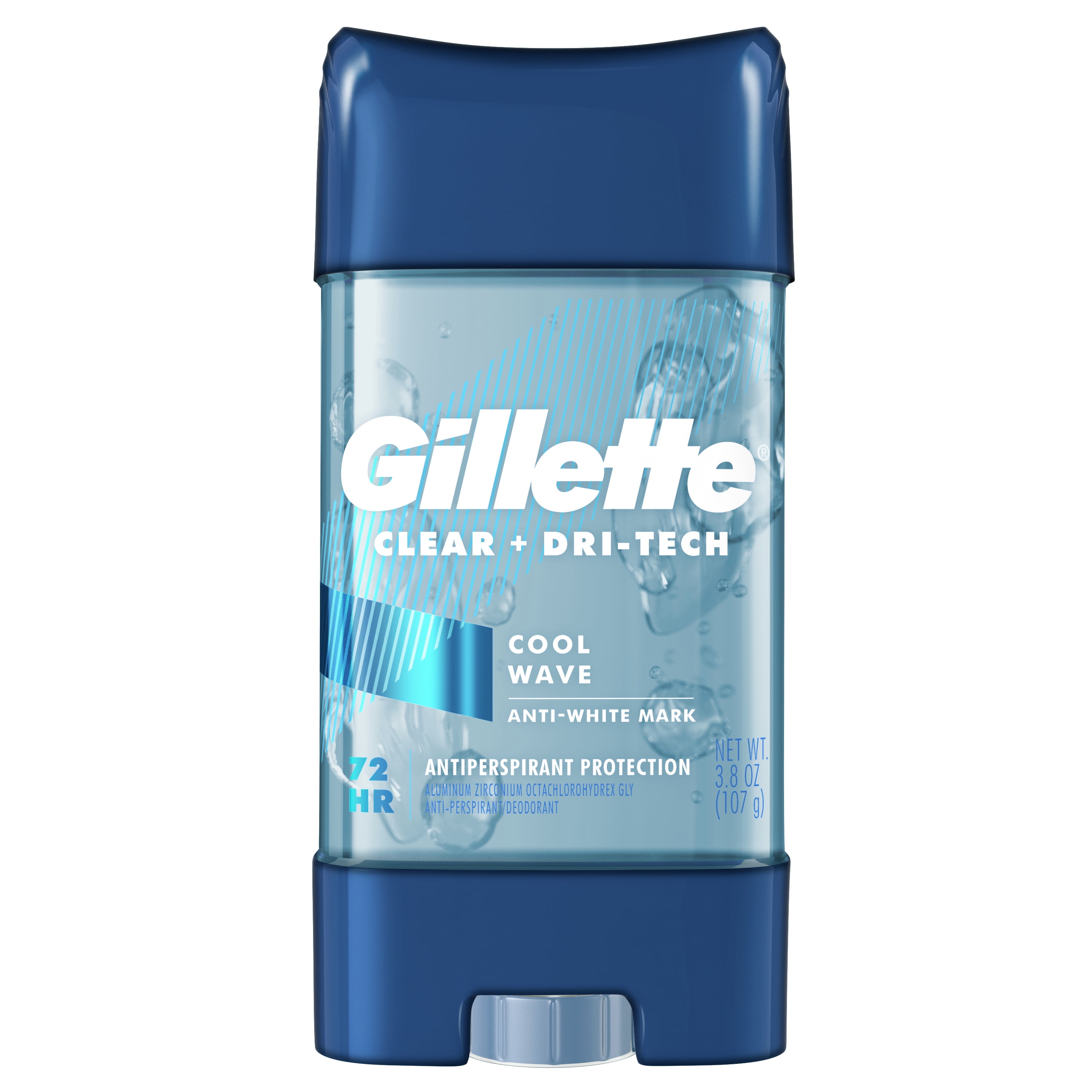 Gillette Clear Gel Mens Antiperspirant Deodorant, Cool Wave, 3.8 oz ...