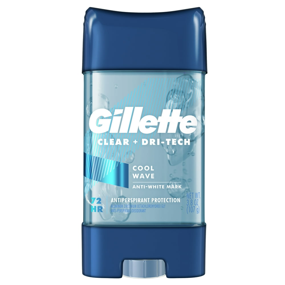 Gillette Cool Wave Clear Gel Men's Antiperspirant and Deodorant 3.8 oz