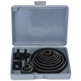 thumbnail image 1 of Professional Hole Saw Set, Heat Treated Tungsten Carbide Teeth for Fast Cutting and Rustproof Durability, Easy Replacement Backing Plate Included, 1 of 5
