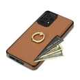 thumbnail image 6 of Allytech for Samsung Galaxy A53 5G Case with Ring Holder, Premium PU Leather Kickstand Shockproof Cards Holder Cash Pocket Wallet Case Cover for Samsung Galaxy A53 5G - Brown, 6 of 7