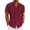 Wine, variant on JULMCOMO Button up Shirts for Men Beach Vacation Loose Fit Button Down Shirts Short Sleeve Shirts Solid Plain Tops Loose fit Casual Button up Shirts