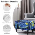 thumbnail image 6 of Xoenoiee Starry Night Print Ottoman Cover Stretch Rectangle Ottoman Slipcovers for Foot Stool, Anti-Scratch Folding Storage Furniture for Living Room with Non-Slip Elastic Bottom, L, 6 of 7