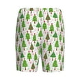 thumbnail image 2 of Lsque Christmas Trees Mens Sleep Pajama Shorts,Short Pajama Pants, Cotton Ultra-Soft Knit-Medium, 2 of 9