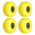 thumbnail image 1 of Unique Bargains Roues de Planche à Roulettes 52mm avec Roulements Roues de Rue pour Skateboards Roue de Croisière 95A, Jaune Noir Lot de 4, 1 of 4
