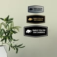 thumbnail image 4 of Fancy Smile You're On Camera Sign (Ivory/Dark Brown) - Small, 4 of 5