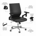 thumbnail image 3 of Move 60 Series Mid Back Leather Office Chair in Black - Bonded Leather, 3 of 7