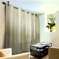 thumbnail image 2 of Vase Ceiling 1" Curtain Rod/ Room Divider 120-170 inch - Black, 2 of 2