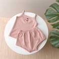 thumbnail image 2 of NOKIO Summer Baby Rompers Baby Camisole Suit Tank Top And Briefs Outfits 2pc Boys And Girls Set Multi Color Optional Cute Baby Romper Sets, 2 of 7