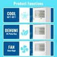 thumbnail image 2 of WANAI Compact Air Conditioner 5000BTU SACC (8000BTU ASHARE) AC Unit Dehumidifier Fan 3-in-1, Room Up to 250 Sq.ft White, 2 of 6
