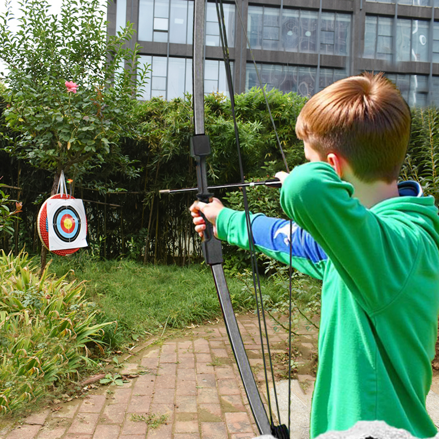Clianle Teenage Composite Bow and Arrow Set for Boys and Girls, Junior Archery Set, Backyard Archery Game, Toys, Outdoor Games, and Target Gifts