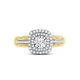 thumbnail image 2 of FB Jewels 14kt Yellow Gold Round Diamond Solitaire Bridal Wedding Engagement Ring 1/2 Cttw Size 6.5, 2 of 4