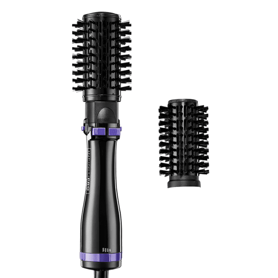 INFINITIPRO BY CONAIR Spin Air Rotating Styler Hot Air Brush with 2 Inch  AND  Inch Brushes, Black BC191N 