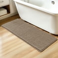 thumbnail image 5 of Subrtex Chenille Bathroom Rugs，Extra Soft and Non Slip Bath Mats Runner，Thick Rubber Backing Washable Shower Bathtub Rugs & Home Decor Accessories (Taupe Brown,24"*60"), 5 of 9