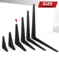 thumbnail image 5 of Jorohiker 20 Pack 6 x 5 inch Shelf Brackets for DIY Floating Shelf, Heavy Duty Black Iron Metal Wall Bracket Shelf Bracket, Decorative Corner Brackets Joint Angle Bracket, 5 of 8