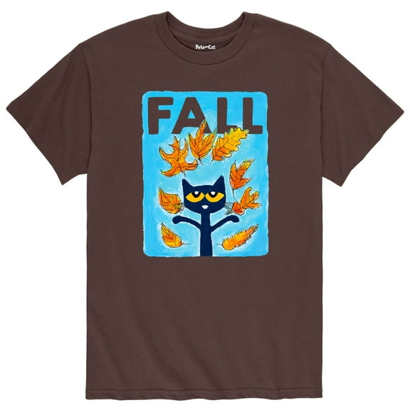 Pete The Cat - Falling Leaves - Men's Short Sleeve Graphic T-Shirt