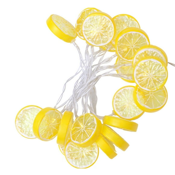Qionma A Mené des Lumières de Chaîne Éclairage Chaud Lampe Citron Embellir l'Approvisionnement de Rideau de Fenêtre de Chambre